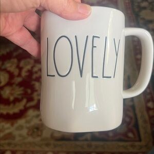 Rae Dunn “Lovely”White Mug